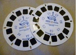 Collectable Viewmaster Reels #35422-6019 & 39 - Hot Wheels